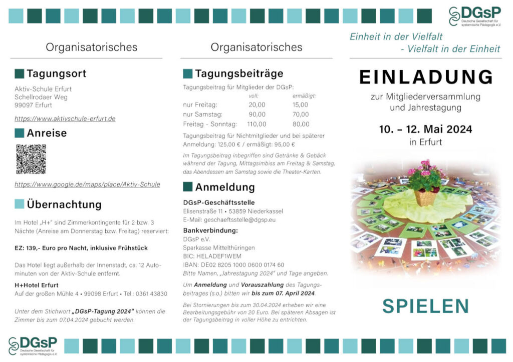 Flyer zur DGsP Jahrestagung 2024